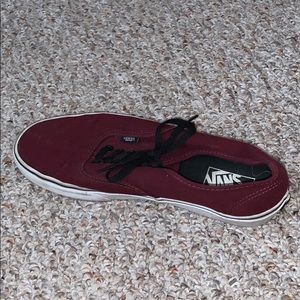 Maroon vans